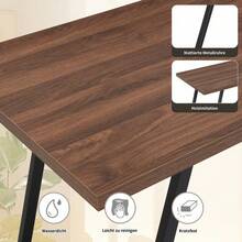 Home Office Desks - Dark Brown + MDF-1 - View 7