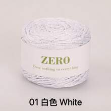 1pc 100g Metallic Yarn, DIY Silver Glitter Thread Crochet Lace Cord Round Strand Line For Bag, Hat, Doll Handcraft, 1.5MM Thick - Glitter Yarn - View 38