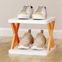 9-Tier Narrow Plastic Vertical Shoe Rack, Space-Saving Freestanding Shoe Organizer, Suitable For Wardrobe, Hallway - Multicolor - View 2