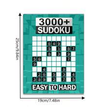1pc, 20 Pages, New Sudoku Book, Puzzle Game, Ideal For Home Leisure, Passing Time During Travel, Great Gift Choice (Pen Not Included) - 1PC - View 3