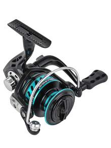 BILLINGS 纺车轮，淡水海水两用，最大拖拽力10公斤，金属线杯，超顺滑，5.2:1齿轮比，折叠式摇臂方便携带，左右手可互换 - 彩色 - 查看 6