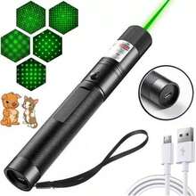 Green Light with Blue Shell, Rechargeable Green Light for TV Screen Presentations, Long Range Green Beams Light for Camping Hiking - Unitalla - Ver 3