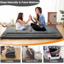Sofa Bed Mattress - Dark Gray FULL (137*203cm) USA - View 2