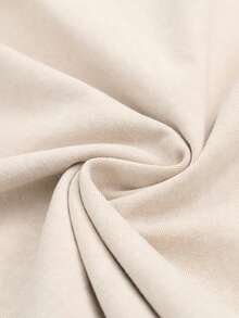 Men's Printed Vintage Washed Vest, Loose Fit, Casual Street Style, An Essential Everyday Item. - 杏色 - 查看 5