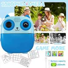 Kids Digital Instant Print Camera Toy, 2.4" HD Screen, 1080P Video, 6X Zoom, Creative Game, 32GB Storage, Portable Outdoor Travel Toy Suitable For Children Aged 3-12 - Multicolor - View 4
