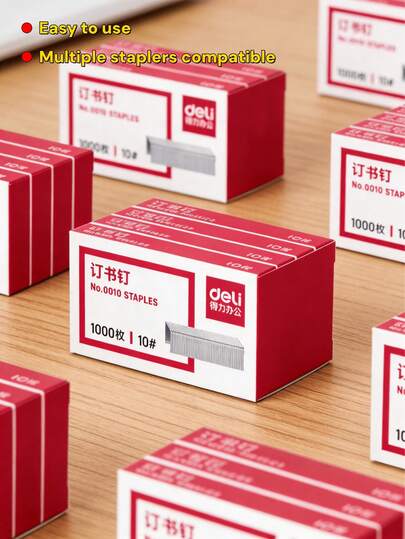 Staples - Anti Paper Jam Sharp Chiseled Heavy-Duty Staple Thread - Compatible With Most Desktop Staplers, Office And Home Use, Suitable For Paper, Office Supplies, Suitable For Multiple Occasions Such As Schools And Offices, Stapler Accessories, Essential Supplies For Returning To School