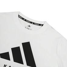 Adidas 阿迪达斯男童印花休闲短袖T恤，男童服装 - 白色 - 查看 5