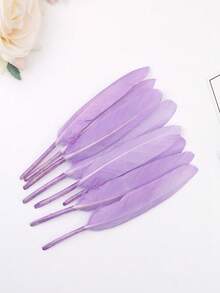 1 Pack Of 20 Pieces 10-15cm/4-6inch Colorful Duck Feathers Handicraft Accessories Small Goose Plumes Jewelry Creation DIY Gift Decorations - A - View 14