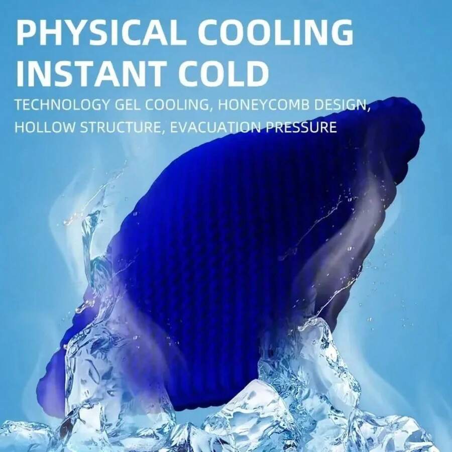 Gel Seat Cushion Summer Breathable Honeycomb Design For Pressure Relief Back Tailbone Pain - Home Office Wheelchair Chair Cars - blue - 查看 1