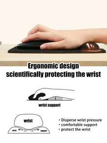 Ergonomic Wrist Support Square Mouse Pad With Cute Work Cat Pattern Design, Available In Multiple Colors; High Quality Eva Material, Comfortable And Soft, Good Air Permeability, Elastic, Anti Slip Memory Foam Mouse Pad - View 10