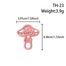 Molde de corte de arcilla polimérica de alta precisión con forma de hongo, herramienta de molde de arcilla blanda para hacer pendientes y joyas hechas a mano, molde de cuchillo de precisión - Accesorios artesanales - Adecuado para fabricantes de joyas y artesanos - Regalo ideal para entusiastas del DIY - TH23 - Ver 15