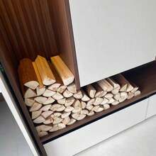 1pc/6pcs/12pcs Home Decor Fireplace Display Prop, Living Room Firewood Decoration, Creative Wooden Logs, American Style Fireplace, Campfire, Rustic Decor - Multicolor - View 9