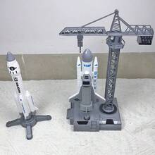 Spacecraft Rocket (Rocket Can Be Manually Launched) Spacecraft Toy. Spaceship Toy Gift Model That Children Love, Suitable For Children's Birthday Gifts, Holiday Gifts, Halloween, Christmas - White - View 9