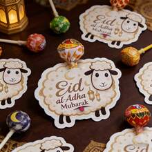 20pcs/10pcs Eid Al-Adha Greeting Candy Box Card, Eid Al-Adha Greeting Card, Eid Al-Adha Envelope, Eid Greeting Card, Eid Al-Adha Gift - Multicolor - View 8