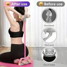 6-Tube Stretching Resistance Band, Multifunctional Yoga Foot Pedal Stretcher, Sit-Up Assist Resistance Band - 4-Tube Ankle Stretcher, Suitable For Abdominal/Waist/Arm/Leg Stretching And Shaping Exercises, Applicable For Home/Outdoor/Gym Workouts - Multicolor - View 7