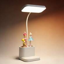 Portable LED Desk Lamp, With Three Color Temperature Settings, USB Powered, And Two Pen Holders, Perfect For Reading, Students, And Home Office Use. - 兩筆筒 - 查看 2