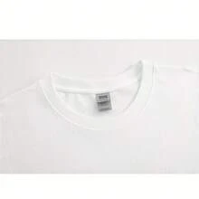 女士休闲短袖T恤 - 柔软圆领，狗狗图案印花，黑色，可机洗，春夏时尚上衣，可爱T恤，周末休闲风，宠物主人透气衬衫 - 白色 - 查看 3