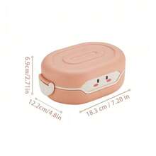 1个儿童可爱清新便当盒，便携轻巧耐用午餐容器 - 多色2 - 查看 3