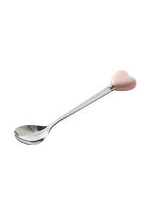 14厘米4件套优质410不锈钢勺子套装，配陶瓷心形手柄，镀金，是下午茶、甜点、咖啡馆、婚礼、优雅下午茶、旅行、派对、咖啡厅餐具、精致用餐的理想之选，也是装饰勺、时尚餐具、耐用厨房用具和母亲节礼物的完美选择。 - 彩色 - 查看 15