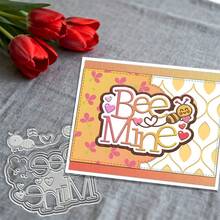 Creative Bee And Label Dies, DIY Scrapbooking Album And Embossing Stencil, Greeting Card Making Tool, Card Paper Cutting Crafts ,Gift Card Making Template Die Cuts. - Silver - View 7