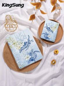 Kingsung Ốp lưng máy tính bảng hình rùa biển, tương thích với các kích thước 9.7/10.2/10.5/10.9/12.9/Pro 11, thế hệ thứ 10, tương thích với Samsung Galaxy Tab S6 Lite 10.4 inch, tương thích với Kindle Paperwhite thế hệ thứ 12 2024, Kindle (thế hệ thứ 11) phiên bản 2022, Kobo Clara Color, mềm mại và chống rơi vỡ, chân đế thông minh/tự động bật/tắt màn hình. - Nhiều màu - Xem 8