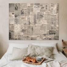 1 pieza Fondo de fotografía impreso en 2D plano, con diseño de periódico vintage. Ideal para fiestas, oficinas, cumpleaños, aniversarios, bodas y otros eventos - 5 - Ver 2