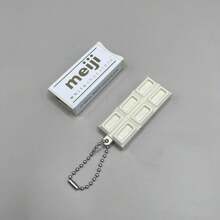 2026新款明治逼真巧克力迷你玩具，限量版明治巧克力捏捏乐玩具，3D减压钥匙扣，高品质捏捏乐玩具，生日、节日、情侣、圣诞节、游戏玩家的理想礼物，缓解压力 - 彩色 - 查看 14