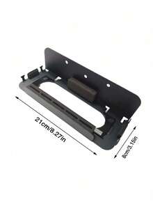 Giá treo tường bằng kim loại cho Switch 2 (phiên bản 2025) - Bộ giá đỡ lưu trữ với 5 khe cắm thẻ game và 4 giá đỡ tay cầm, màu đen carbon, phụ kiện Switch 2 gắn phía sau TV. - màu đen - Xem 3