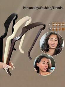 6/3/1件装夏季新款时尚头巾 - 塑料材质，简约设计，适合春季长发，是母亲节/复活节、海滩、泳池或休闲装扮的理想之选，沙滩巾 | 简约围巾 | 塑料围巾，发带，女士发饰，女士礼物 - 彩色 - 查看 2