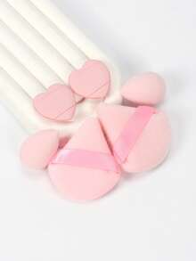 Mini Makeup Sponge, Multi-Functional Cosmetic Tool. Blend BB Cream, Foundation, Loose Powder For Flawless Makeup Base. Also Mix Concealer, Blush, Eye Shadow. Expands When Wet, Latex-Free Dry & Wet Makeup Sponge, Suitable For All Skin Types. - Multicolor - View 5