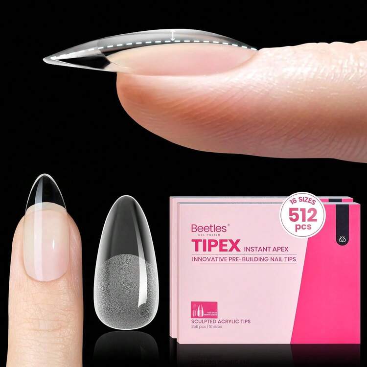 Almond Medium 512pcs (Tipex Nail Tips) - Almond Medium 512pcs (Tipex Nail Tips) - 查看 7