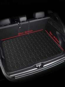 1pc Thick Car Trunk Mat - Waterproof Cargo Liner, Dust-Proof And Easy To Clean, Universal Fit For SUV, Sedan, Truck, Protect Trunk - Black - View 5