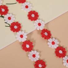 Dây ren thêu hoa bằng polyester dài 10 yard, rộng 2.5cm, thích hợp cho đám cưới, tự làm đồ thủ công, phụ kiện may vá. - nhiều màu - Xem 10