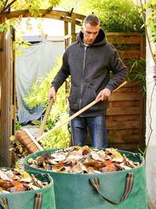 加厚型花园垃圾袋 - 可重复使用建筑垃圾袋 - 绿色/花园垃圾袋，带提手加厚型花园垃圾袋 - A - 查看 4
