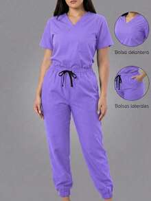 Scrub Sets - Lilac Purple - View 1