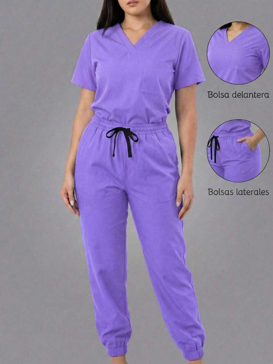 Scrub Sets - Lilac Purple - View 1