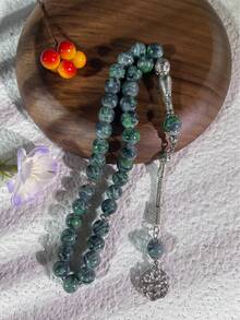 Nuevo rosario de 33 cuentas de vidrio, cuentas de oración para el Ramadán - Multicolor - Ver 2