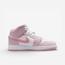 Nike Jordan 1 Mid Pearl Pink White (GS) - Wyrazisty róż - Zobacz 2