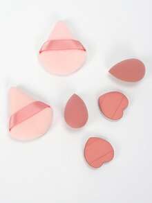 Mini Makeup Sponge, Multi-Functional Cosmetic Tool. Blend BB Cream, Foundation, Loose Powder For Flawless Makeup Base. Also Mix Concealer, Blush, Eye Shadow. Expands When Wet, Latex-Free Dry & Wet Makeup Sponge, Suitable For All Skin Types. - Multicolor - View 3