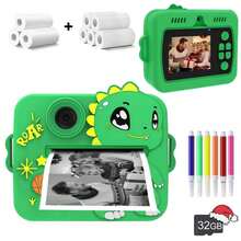Children's Instant Camera, A Toy Camera With Dual 1080P HD Cameras, USB Rechargeable 1200mAh Battery, 2 Printing Modes And 3 Printing Densities, 8x Zoom, Suitable For 3-12 Year Old Boys And Girls, A Perfect Gift For Children. Also An Ideal Choice For Christmas And New Year Gifts. - Multicolor - View 14