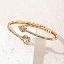 女士水滴手链，简约设计，日常及派对佩戴皆宜，情人节礼物 - 水滴 - 查看 5