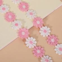 Dây ren thêu hoa bằng polyester dài 10 yard, rộng 2.5cm, thích hợp cho đám cưới, tự làm đồ thủ công, phụ kiện may vá. - nhiều màu - Xem 11