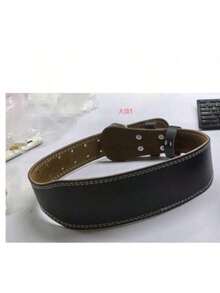 1 chiếc đai tập thể dục màu đen, hỗ trợ thắt lưng khi tập squat, nâng tạ, cử tạ, unisex - màu đen - Xem 9