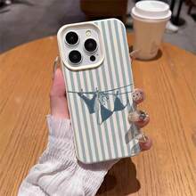 1 buah Casing Ponsel Motif Garis-garis Angin Laut Bahan TPU, Kompatibel dengan iPhone 17 Pro Max/17/16 Pro Max/15/13/12/11, S20 FE/A15/S24/A55, Note 11/Note 12/Note 13 Pro, Pelindung Lembut Tahan Guncangan Seluruh Bodi, Versi Internasional, Bukan Versi Domestik - Putih - View 4
