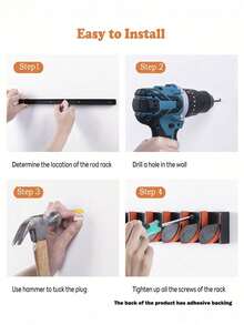 GOTURE 1pc Fishing Rod Holder Can Store 6 Fishing Rods Or Combinations-Perfect Fishing Rod And Gear Storage! - Multicolor - View 4