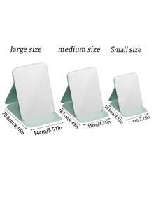 1个可折叠高清公主化妆镜，适用于宿舍、客厅、卧室和浴室。家居装饰。旅行配件，适用于婚礼、派对、生日等场合。适合送给男士、母亲、父亲、挚友和老师。新年礼物。装饰品，趣味礼物 - 綠色 - 查看 6