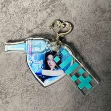 K-Pop风格MINJU、YUNAH、WONHEE、IROHA、MOKA应援棒，亚克力钥匙扣挂件，可个性化装饰汽车/卡片/包包，男女皆宜，圣诞节、万圣节、节日礼物 - 彩色 - 查看 8