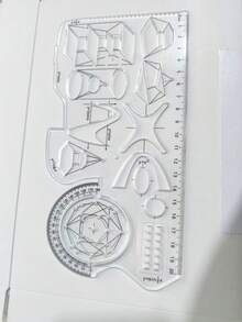 1pc/2pcs Multi-Function Math Geometry Ruler For Middle And High School Students Back To School,Rulers - Multicolor - View 8