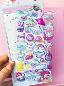 Non-Repeating Pattern Waterproof Stationery Sticker Gift Box, Birthday Gift - Multicolor - View 10
