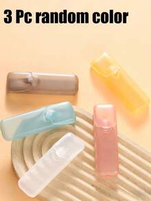 1/3/5pcs Multifunctional Clear Plastic Storage Box: A Portable Travel Case For Dental Floss, Pills, Cotton Swabs, And Toothpicks – Mini Small Organizer Container - Multicolor - View 10